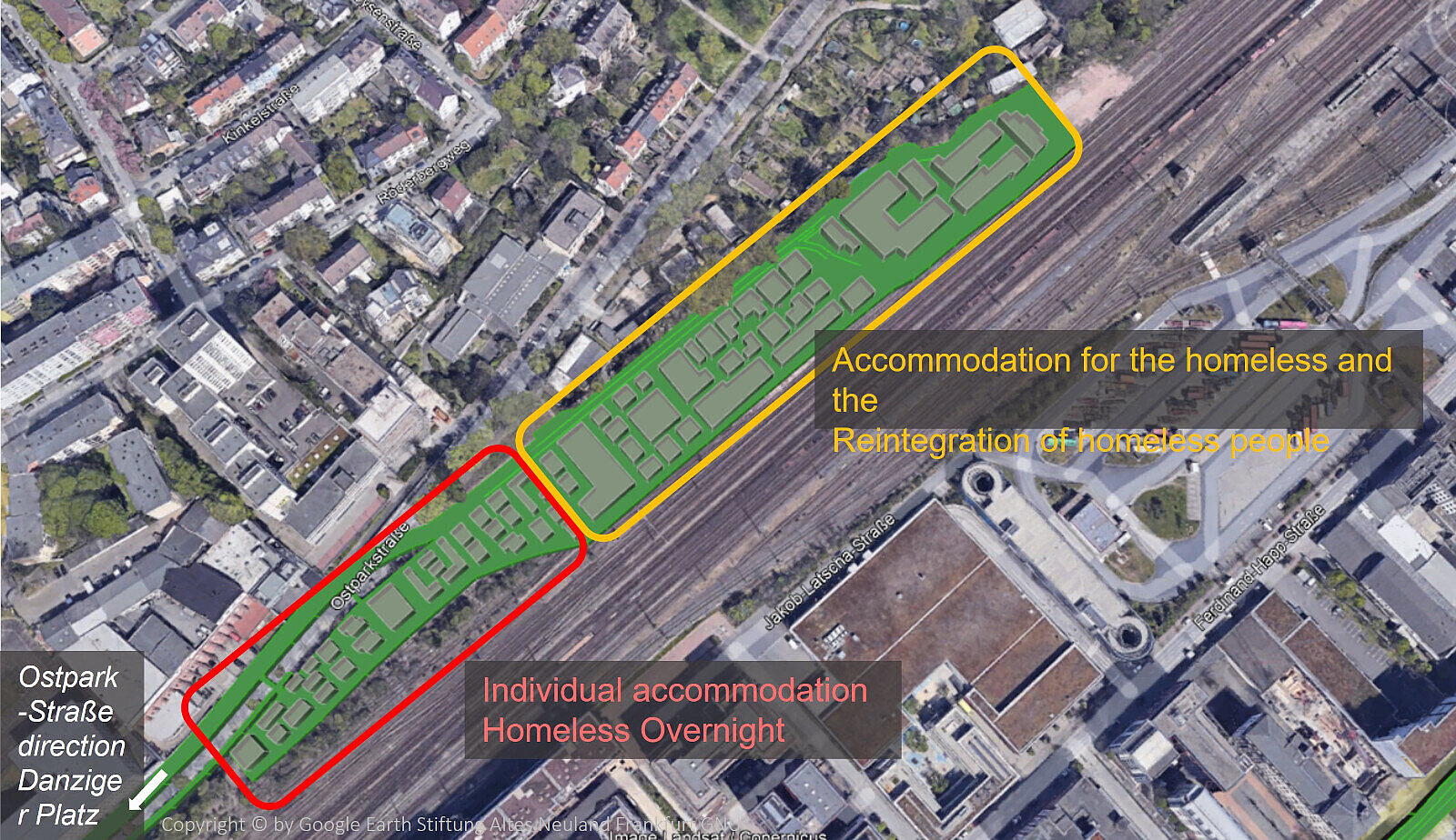 Google Earth - Stiftung Altes Neuland Frankfurt GNU